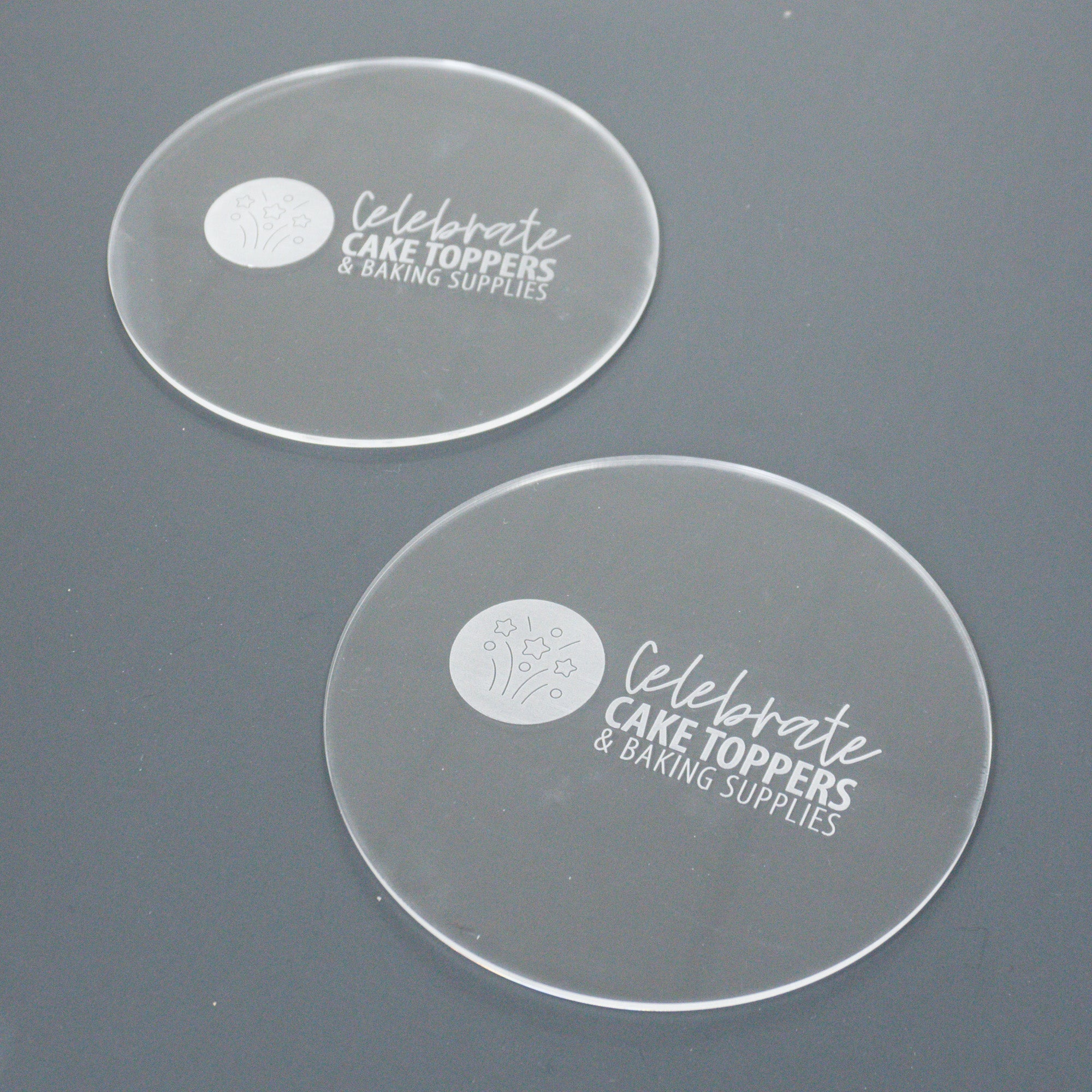 Acrylic Disk For Cake Trimming Set with 12 Scraper and Round